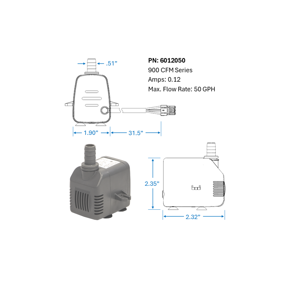 Pump, 900 CFM (MC12) PN: 6012050