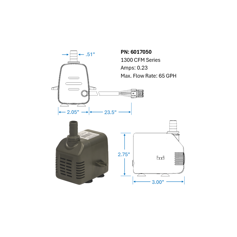 Pump, 1300 CFM (MC18) PN: 6017050